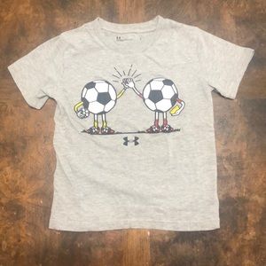 Under Armour Tee with Soccer theme size 5
